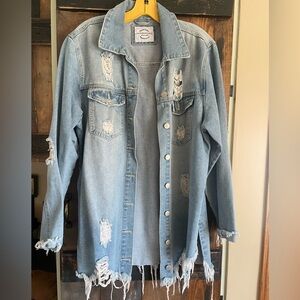 Distressed Denim Jacket